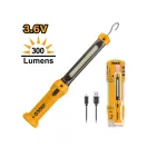 INGCO Akumulátorová LED lampa 300 lm 3,6 V (USB-C nabíjačka)