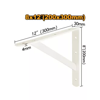INGCO Konzola pre poličku 200 x 300 mm posilnená