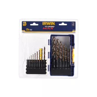   IRWIN Sada špirálových vrtákov 15 kusov HSS PRO valcové (1,5-10 mm)