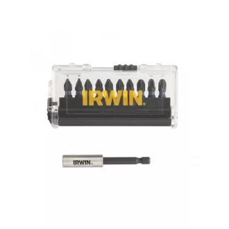   Sada bitov IRWIN Impact Pro Bit 10 kusov 25 mm (2 x PZ1, 5 x PZ2, 3 x PZ3) + držiak bitov