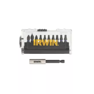   Sada bitov IRWIN Impact Pro Bit 10 kusov 25 mm (3 x PZ2, 4 x TX20, 3 x TX25) + držiak bitov