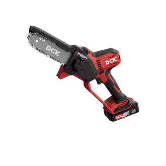   DCK Akumulátorová reťazová píla 150 mm bez uhlíkov 20 V (1 x 2,0 Ah akumulátor + nabíjačka)