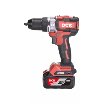   DCK Bezuhlíkový akumulátorový impaktný vrták-skrutkovač 160 Nm 20 V (2 x 5,0 Ah batéria + nabíjačka)