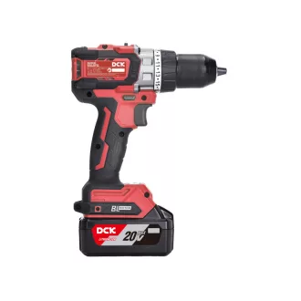   DCK Bezuhlíkový akumulátorový impaktný vrták-skrutkovač 160 Nm 20 V (2 x 5,0 Ah batéria + nabíjačka)