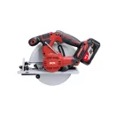 DCK Akumulátorová okružná píla 185 mm bez uhlíkov 20 V (2 x 4,0 Ah batéria + nabíjačka)