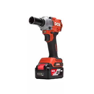   DCK Bezuhlíkový akumulátorový impaktný skrutkovač 1/2" 358 Nm 20 V (2 x 5,0 Ah batéria + nabíjačka)