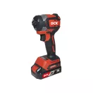 DCK Akumulátorový rázový skrutkovač 1/4" 208 Nm bez uhlíkov 20 V (1 x 4,0 Ah batéria + nabíjačka)