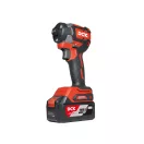 DCK Bezuhlíkový akumulátorový impaktný skrutkovač 1/4" 208 Nm 20 V (2 x 4,0 Ah batéria + nabíjačka)