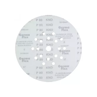   GERMAFLEX Brúsny disk na suchý zips 225 mm / P80 18+1 dierovaný (5 ks)