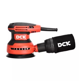 DCK Excentrická brúska 125 mm 380 W s reguláciou otáčok