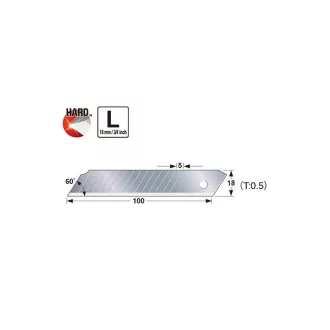 TAJIMA Endura Lámací nôž 18 mm (10 ks)