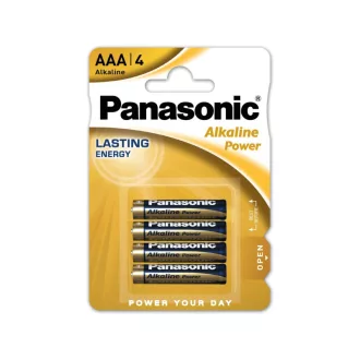 PANASONIC AAA/mikroodolná alkalická batéria 1,5 V (4ks)