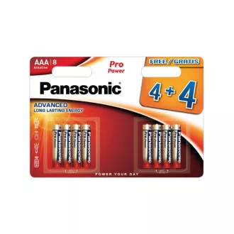   PANASONIC AAA/mikro super odolná alkalická batéria 1,5 V (8 ks)