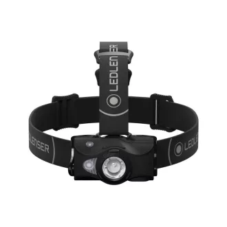   LEDLENSER Nabíjateľná LED čelovka MH8 outdoor 600 lm / 200 m, RGB, 1xLi-ion, čierna