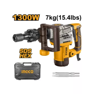 INGCO Demolačný kladivo 20 J 1300 W SDS-Hex 17 mm