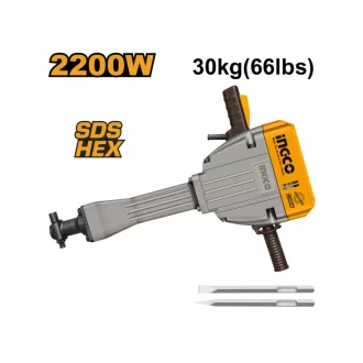 INGCO Demolačné kladivo 75 J 2200 W Hex
