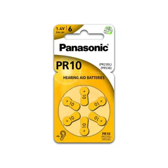   Batéria do načúvacieho prístroja PANASONIC PR10 zinok-vzduch 1,4 V (6 ks)