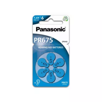   Batéria do načúvacieho prístroja PANASONIC PR675 zinok-vzduch 1,4 V (6 ks)