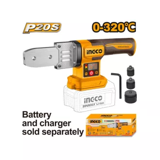   INGCO Zváračka plastových rúr 20-32 mm 0-300 °C 20 V (bez akumulátora a nabíjačky)