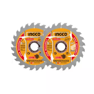 INGCO Kotúč na drevo 140 x 20 x 1,0 mm / 24T (2 ks)