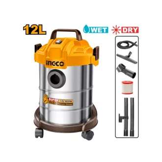 INGCO Priemyselný vysávač 12 l 800 W