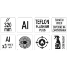 YATO GASTRO panvica s teflónovou vrstvou, hliník 320 mm