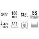 YATO GASTRO Inox vložka 100 mm GN 1/1