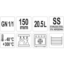 YATO GASTRO Inox vložka 150 mm GN 1/1