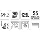 YATO GASTRO Inox vložka 200 mm GN 1/2