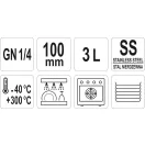 YATO GASTRO Inox vložka 100 mm GN 1/4