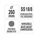 YATO GASTRO Filtračná lyžica 260 mm inox
