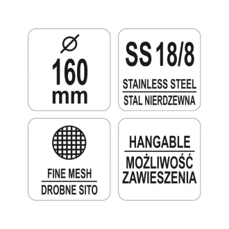YATO GASTRO Filter 160 mm inox
