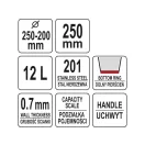 YATO GASTRO Inox vedro 12 litrov