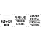 YATO GASTRO Protišmyková vanička 650 x 450 mm