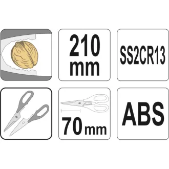 YATO GASTRO Kuchynské nožnice 210 mm sú rozoberateľné