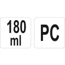 YATO GASTRO Naberačka ľadu plastová 180 ml PC