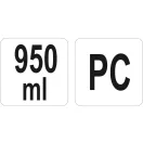 YATO GASTRO Naberačka ľadu plastová 950 ml PC