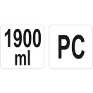 YATO GASTRO Naberačka ľadu plastová 1900 ml PC