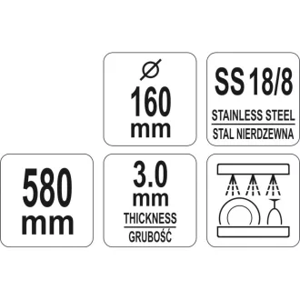 YATO GASTRO Inox filtračná lyžica 400 mm