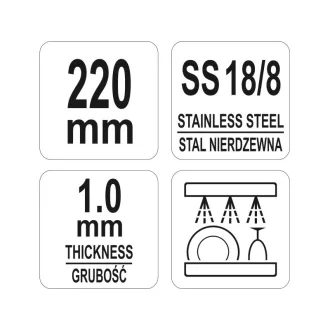 YATO GASTRO Inox kliešte na špagety 220 mm