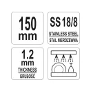 YATO GASTRO Inox kliešte na ľad 150 mm