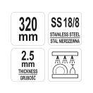 Nôž na steaky YATO GASTRO Inox 320 mm
