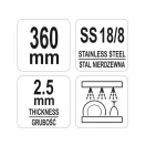 YATO GASTRO Vyťahovacia lyžica 360 mm inox