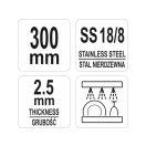 YATO GASTRO Lyžica servírovacia 300 mm inox