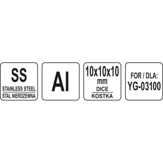 YATO GASTRO Kotúč na kocky 10 x 10 x 10 mm