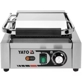   YATO GASTRO Kontaktný gril 320 mm 1800 W rebrovaná grilovacia doska