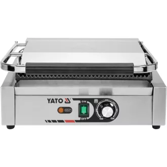   YATO GASTRO Kontaktný gril 440 mm 2200 W rebrovaný plech na pečenie