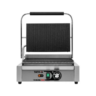   YATO GASTRO Kontaktný gril 440 mm 2200 W rebrovaný plech na pečenie