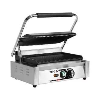   YATO GASTRO Kontaktný gril 440 mm 2200 W rebrovaný plech na pečenie