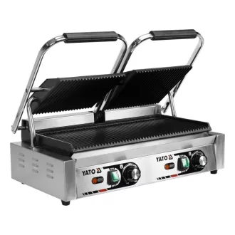   YATO GASTRO Dvojitý kontaktný gril 580 mm 3600 W rebrovaný plech na pečenie